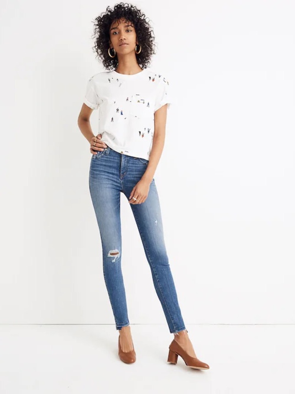 Madewell 10" High-Rise Skinny Jeans: Drop Step-Hem Edition
